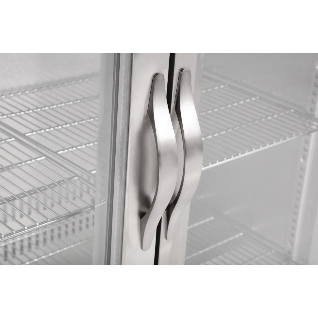 Polar G-Series Counter Back Bar Cooler with Hinged Doors Stainless Steel 330Ltr - GL009-A