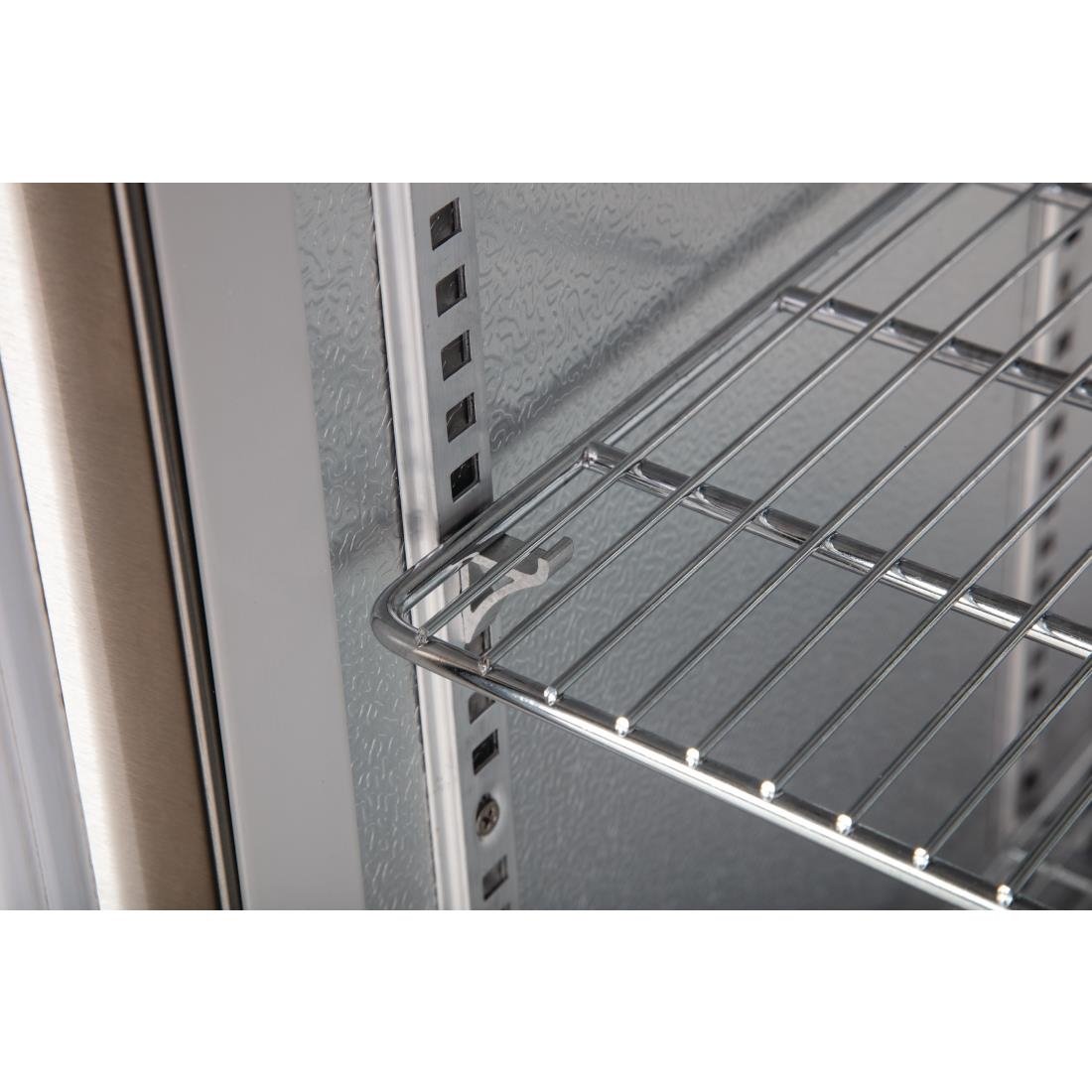 Polar G-Series Counter Back Bar Cooler with Hinged Doors Stainless Steel 330Ltr - GL009-A