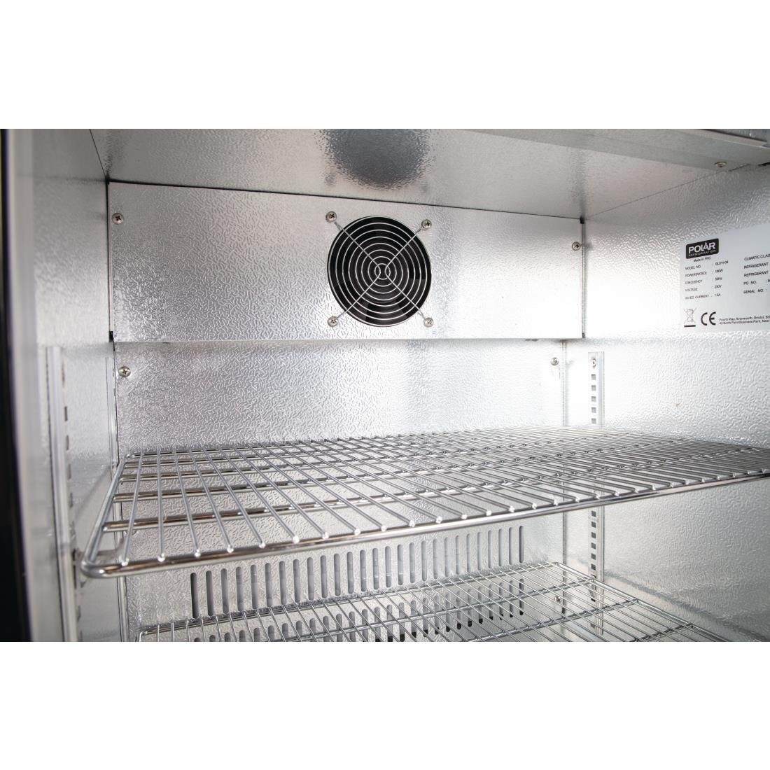 Polar G-Series Under Counter Back Bar Cooler with Hinged Door 128Ltr - GL011-A