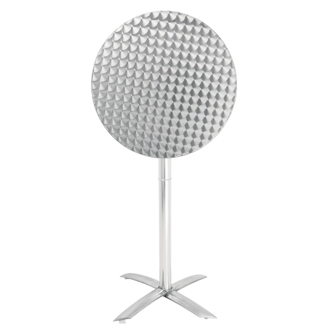 Bolero Flip Top Poseur Table Stainless Steel - GR396