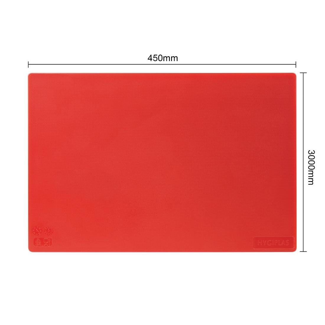Hygiplas Antibacterial High Density Pack of 6 Chopping Boards - 450x305x12mm - HC862