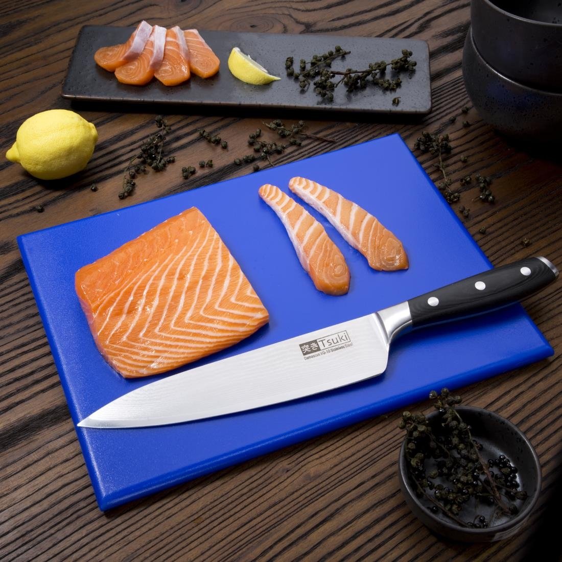 Hygiplas High Density Chopping Board Blue - 12x229x305mm - HC863