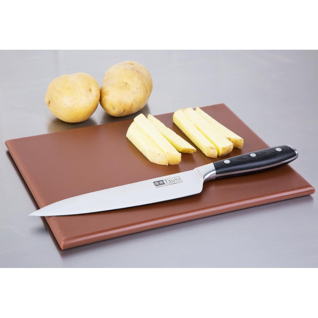 Hygiplas High Density Chopping Board Brown - 12x229x305mm - HC864