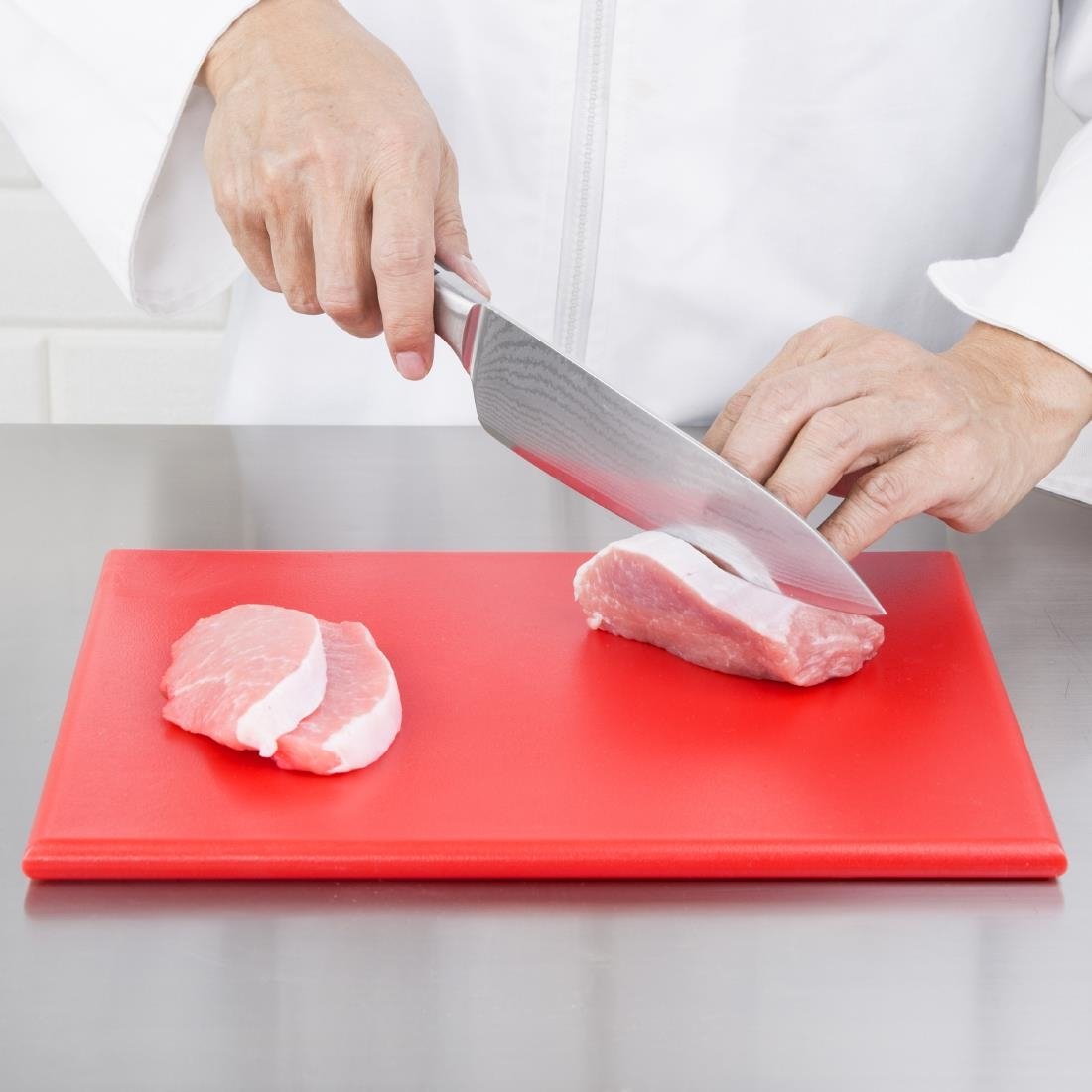 Hygiplas High Density Chopping Board Red - 12x229x305mm - HC866