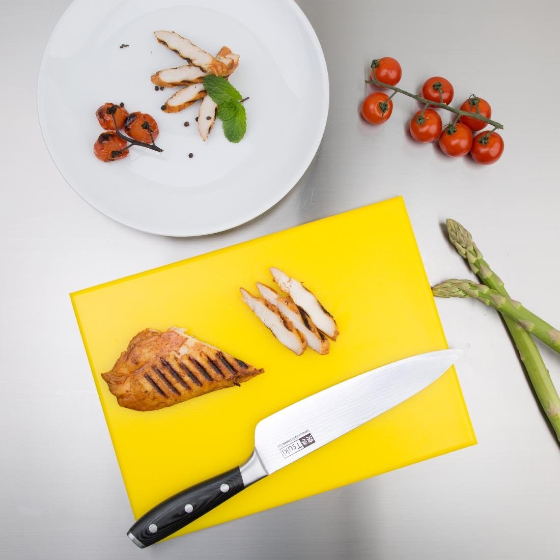 Hygiplas High Density Chopping Board Yellow - 12x229x305mm - HC868