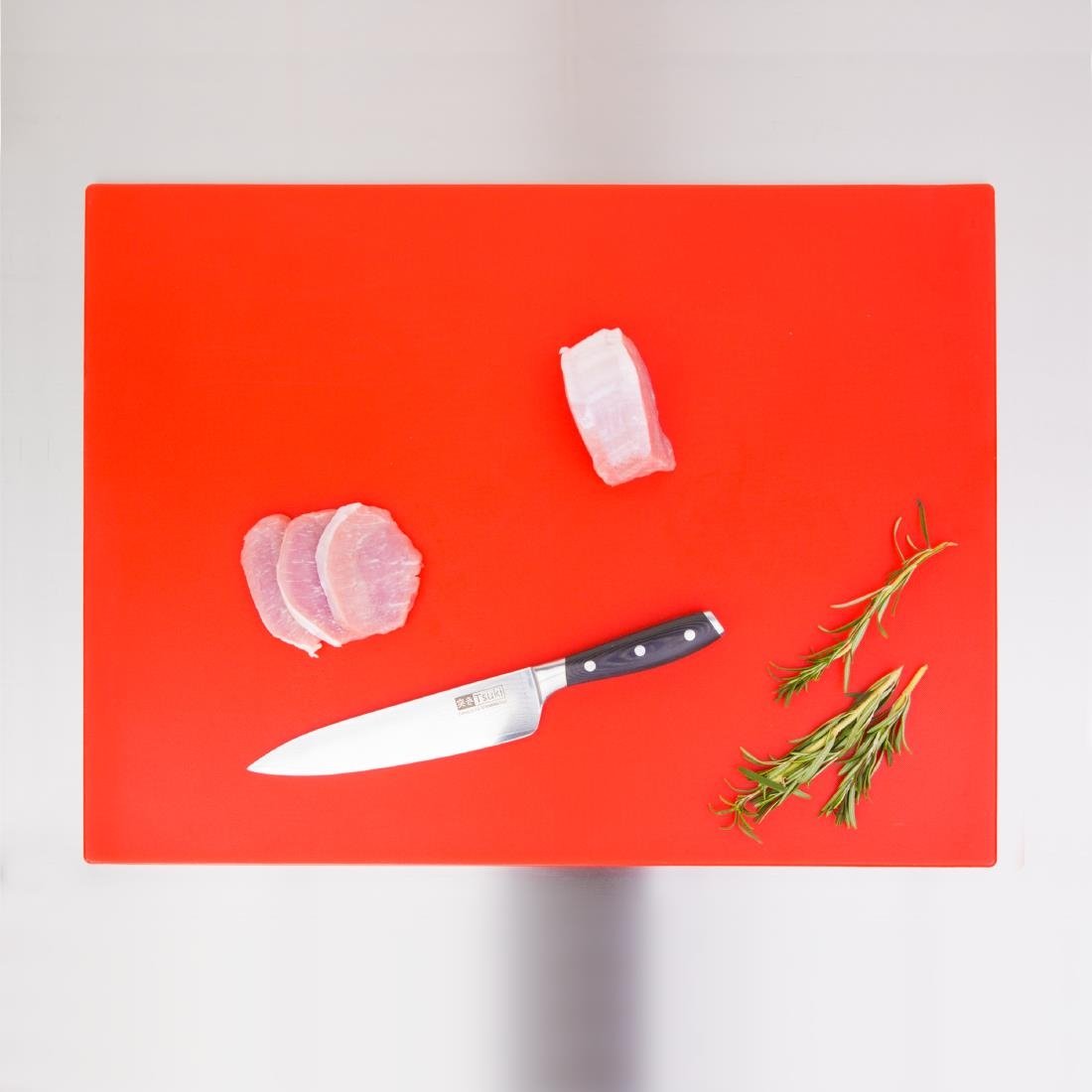 Hygiplas Low Density Chopping Board Red - 600x450x10mm - HC877