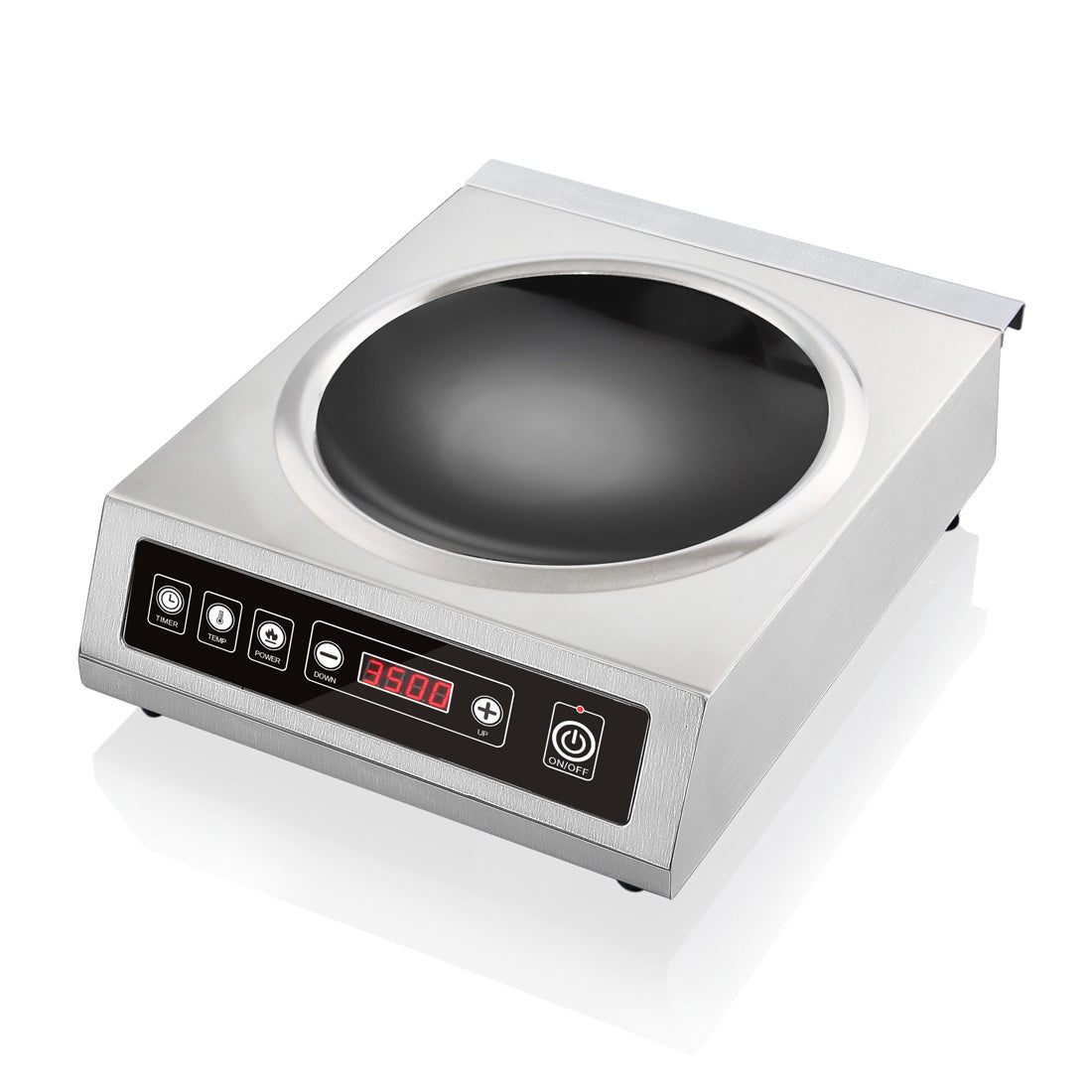 Benchstar Stainless Steel Induction Wok LED Display IW350