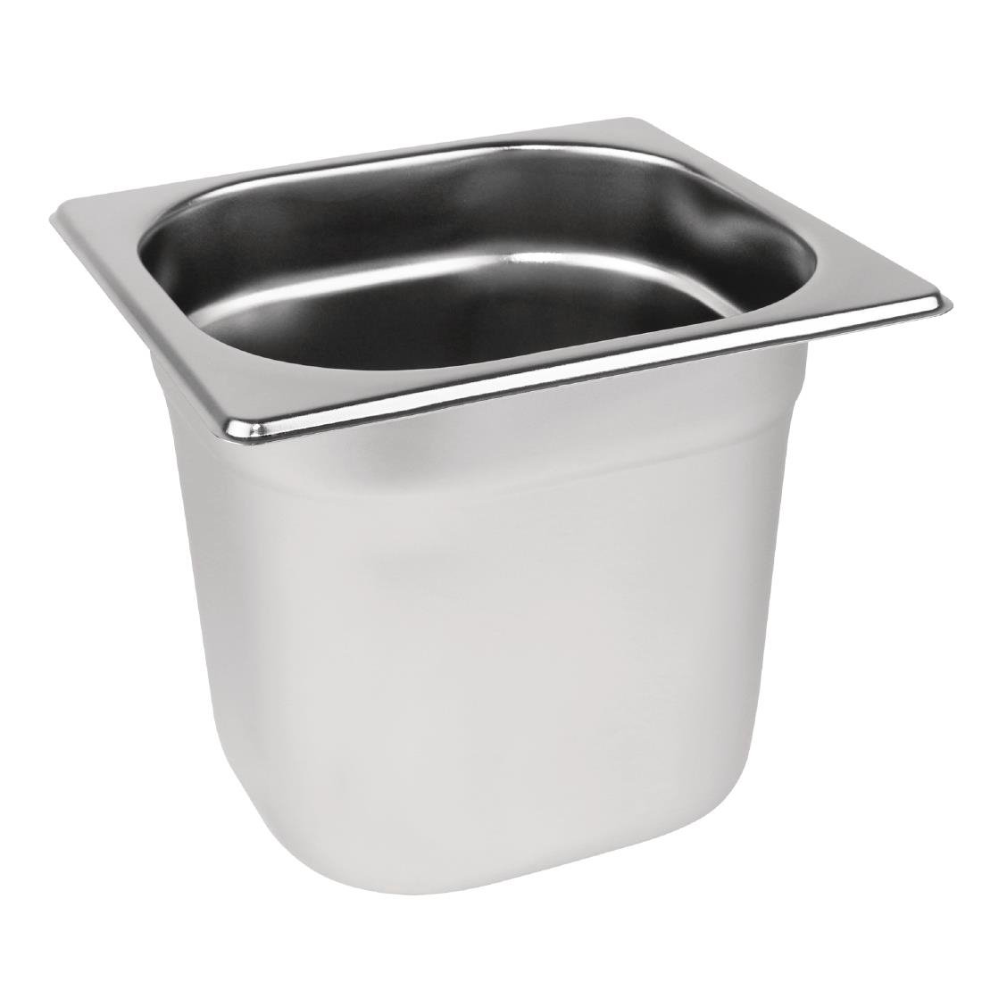 Vogue Stainless Steel 1/6 Gastronorm Tray 150mm - DN725