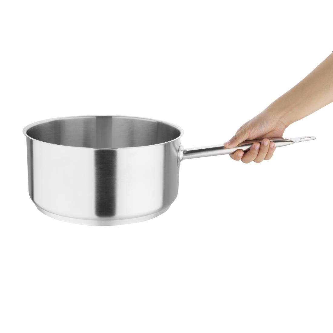 Vogue Stainless Steel Saucepan 8Ltr - M946