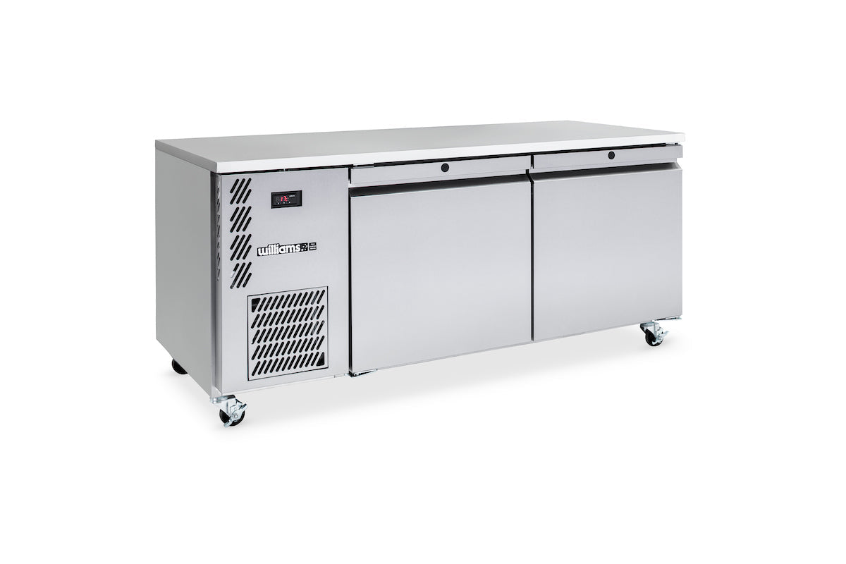 Williams Emerald - Two Door Stainless Steel Under Counter Storage Refrigerator HE2USS