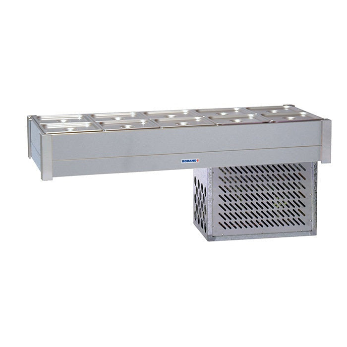 Roband Refrigerated Bain Marie 10 x 1/2 size, pans not included, double row - BR25