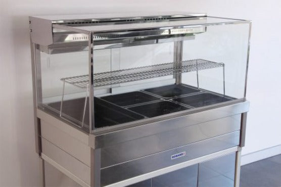 Stainless steel midshelf to suit 2 x 2 pan food bars - SM22