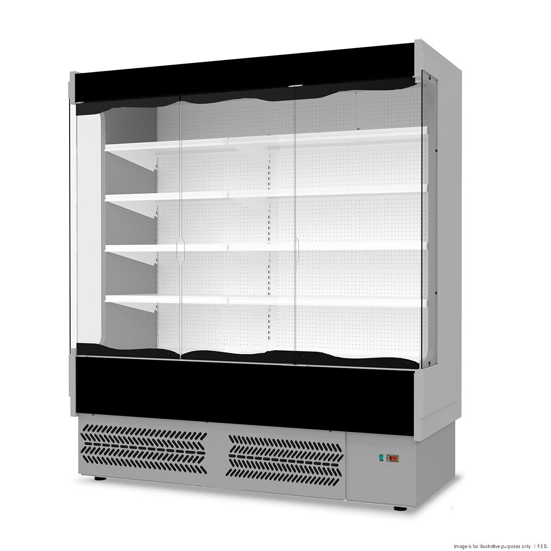 Tecnodom Vulcano Supermarket 3 Door Open Display TDVB80-CA-187