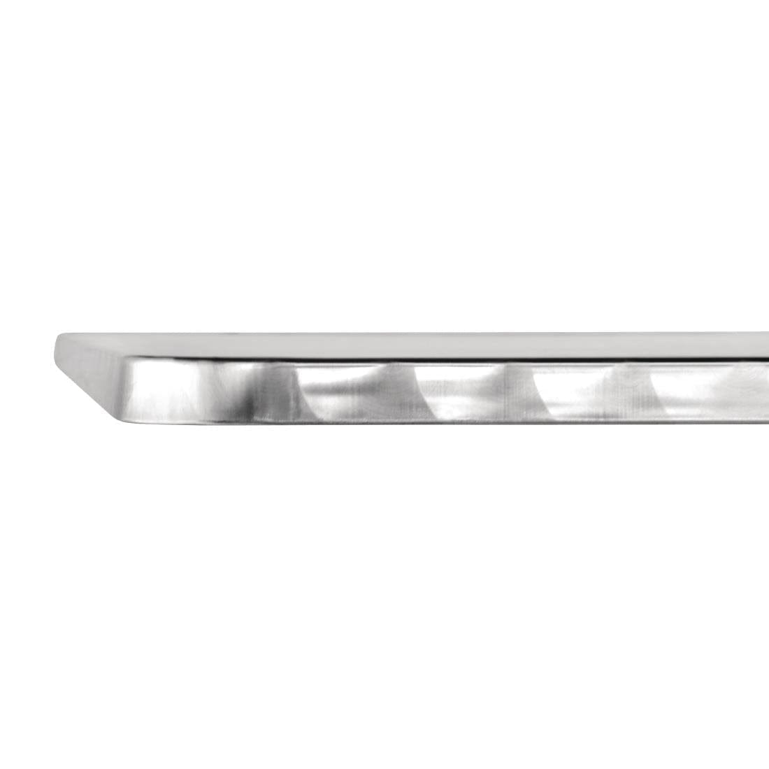 Bolero Square Bistro Table Stainless Steel 600mm - U427
