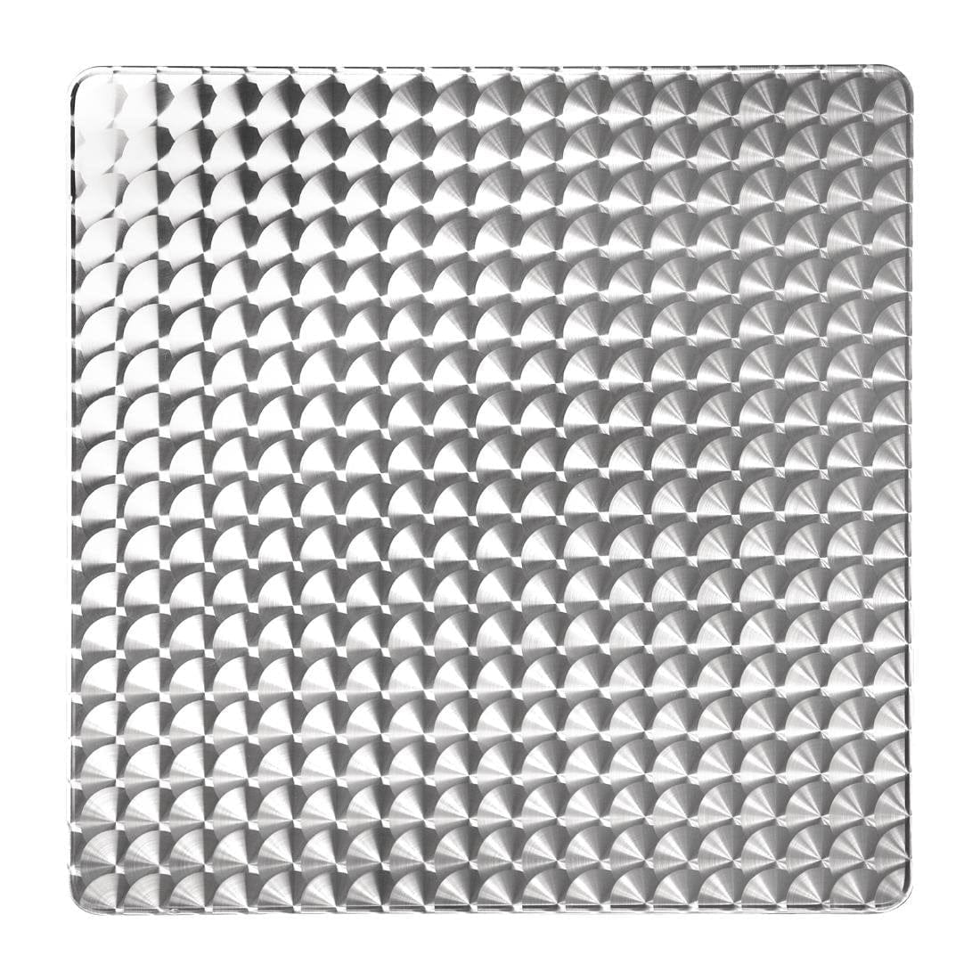 Bolero Square Stacking Table Stainless Steel 700mm - U505