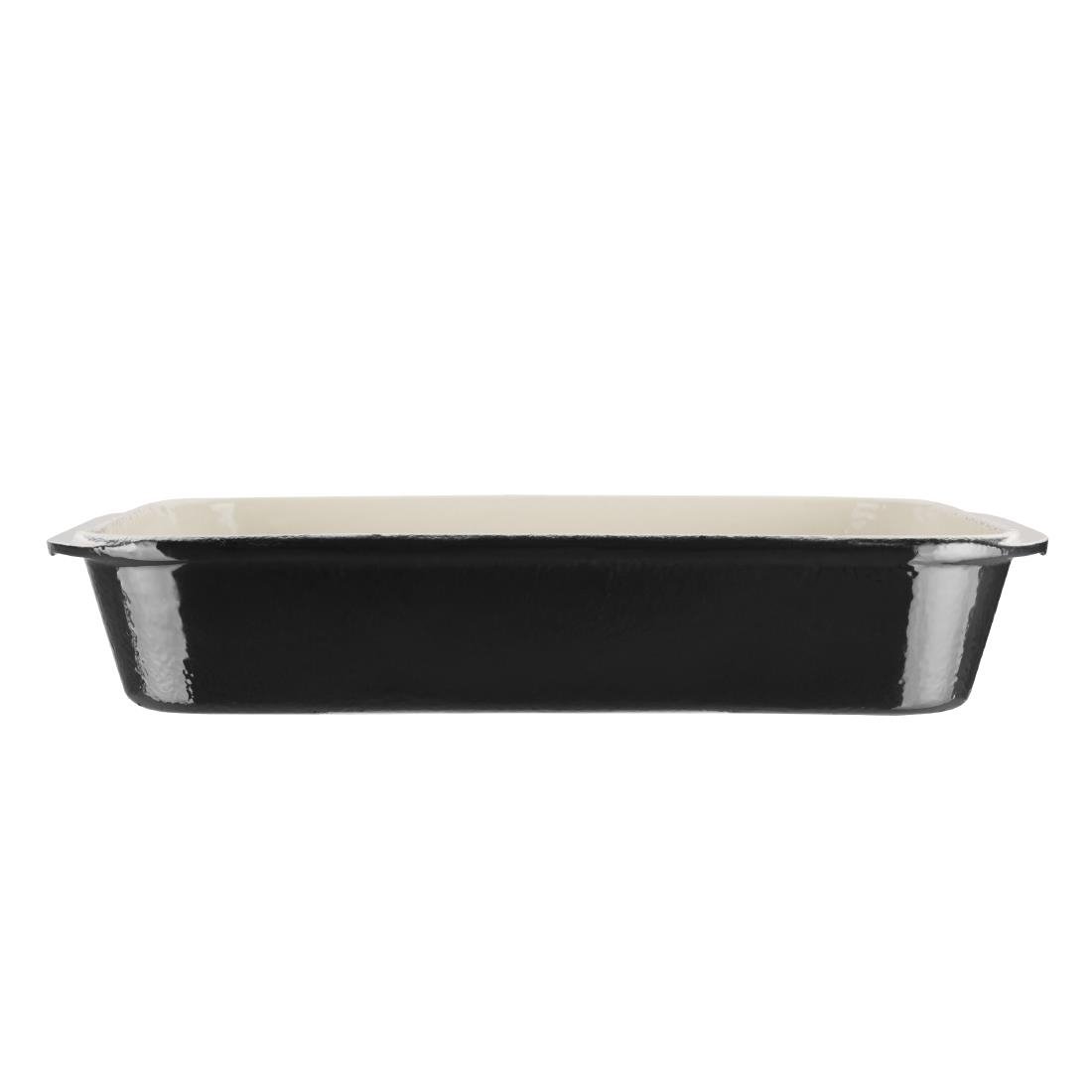 Vogue Black Cast Iron Roasting Dish 5Ltr - U572