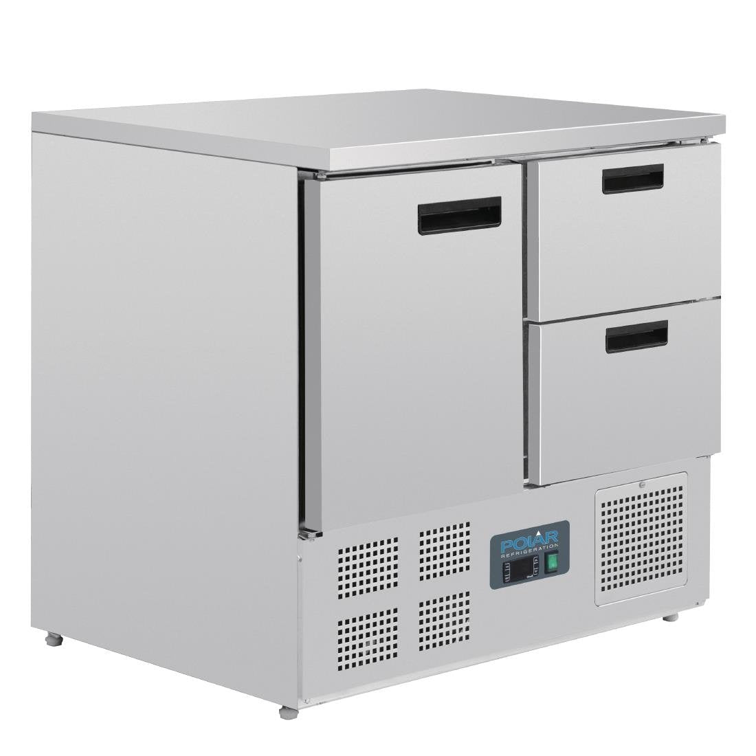 Polar G-Series One Door Two Drawer Counter Fridge 240Ltr - U637-A