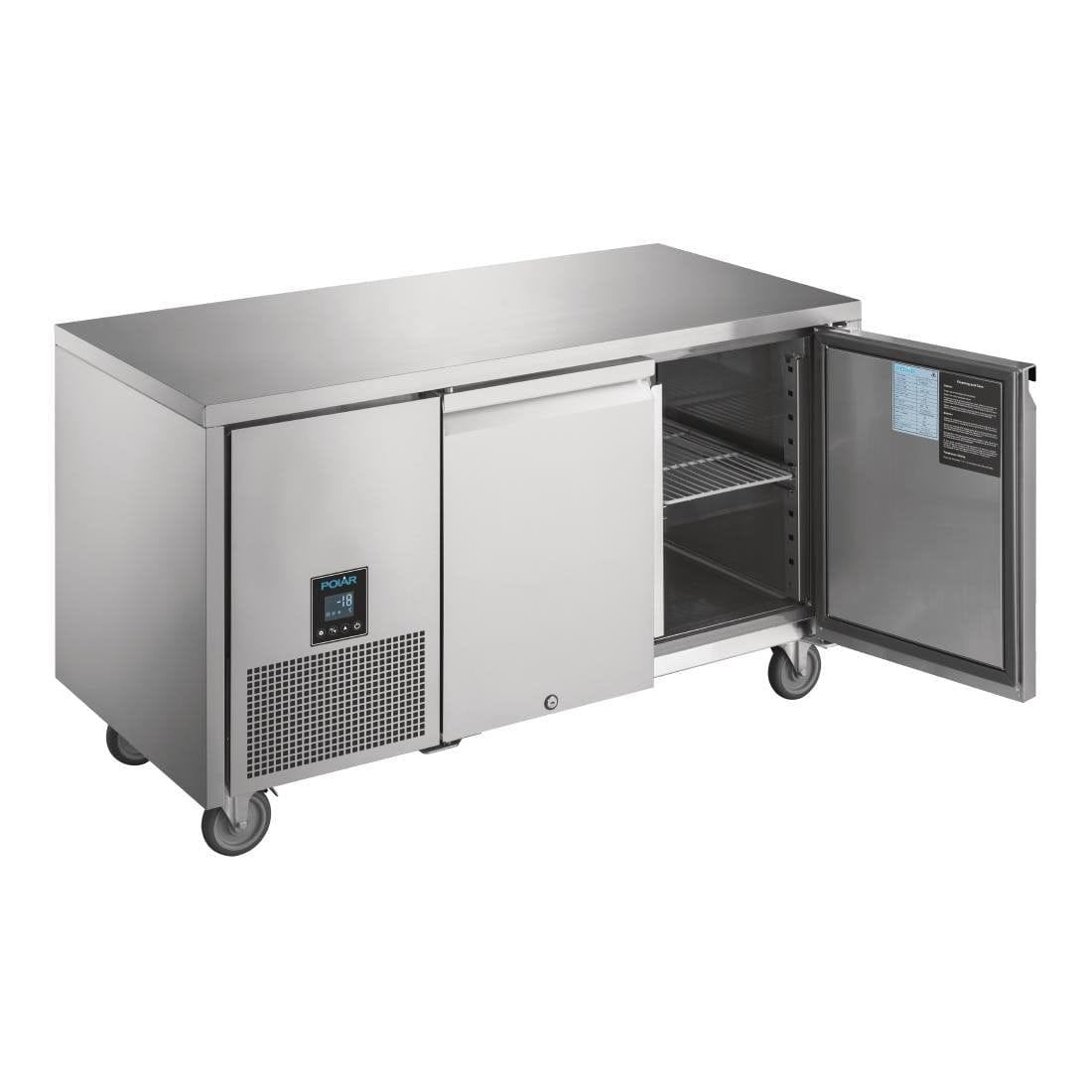 Polar U-Series Premium Double Door Counter Freezer 267tr - UA006-A