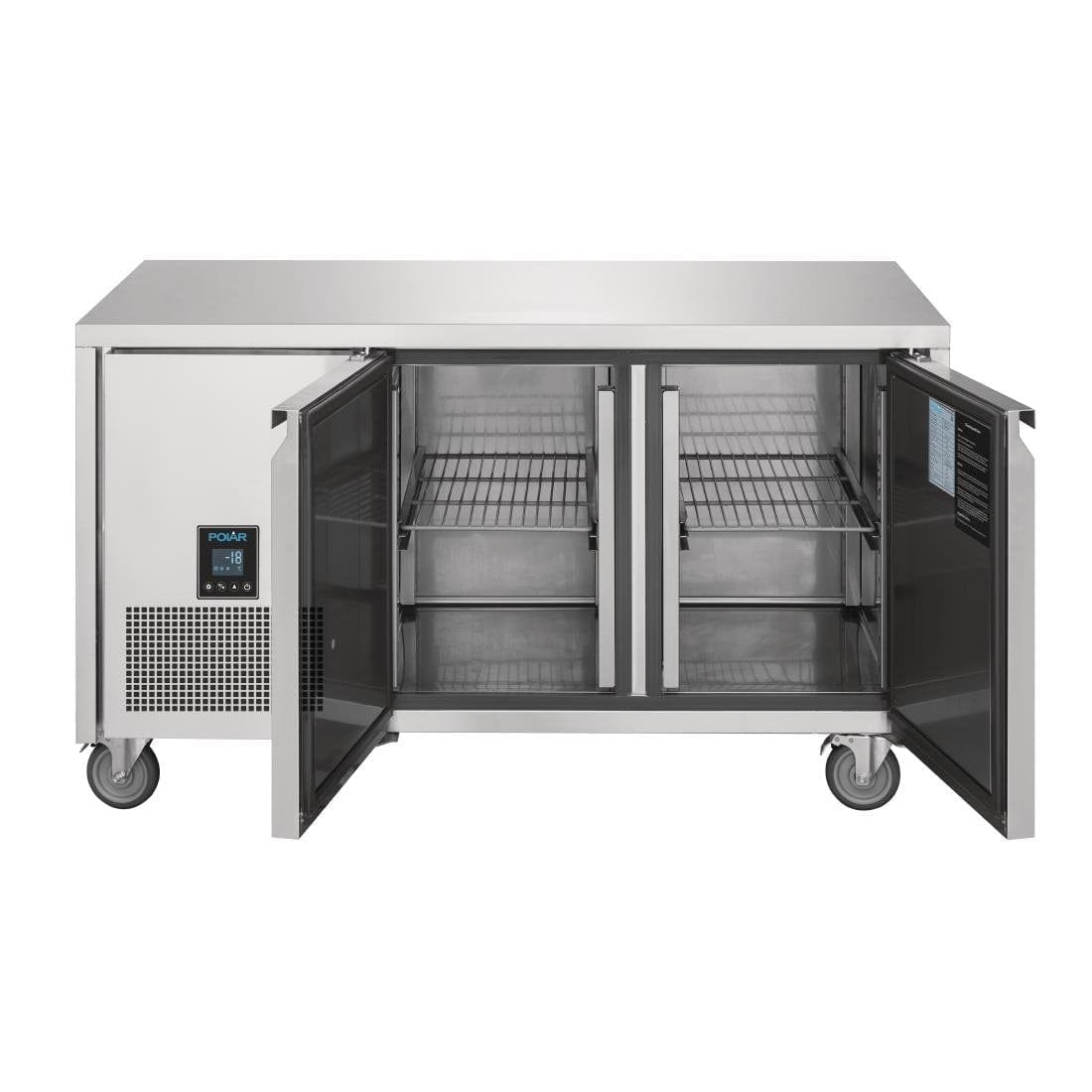 Polar U-Series Premium Double Door Counter Freezer 267tr - UA006-A