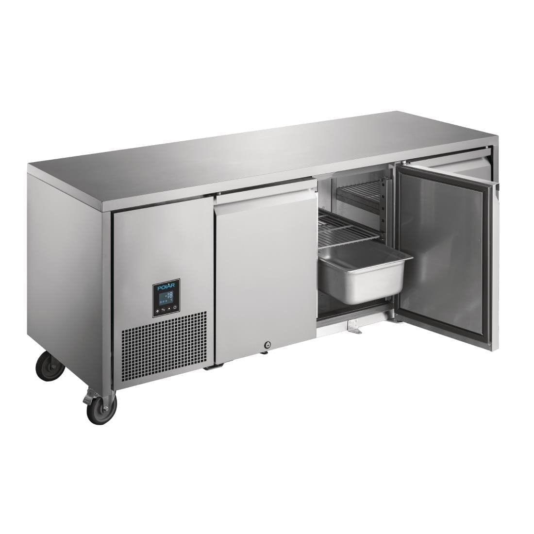 Polar U-Series Premium Triple Door Counter Freezer 420Ltr - UA008-A
