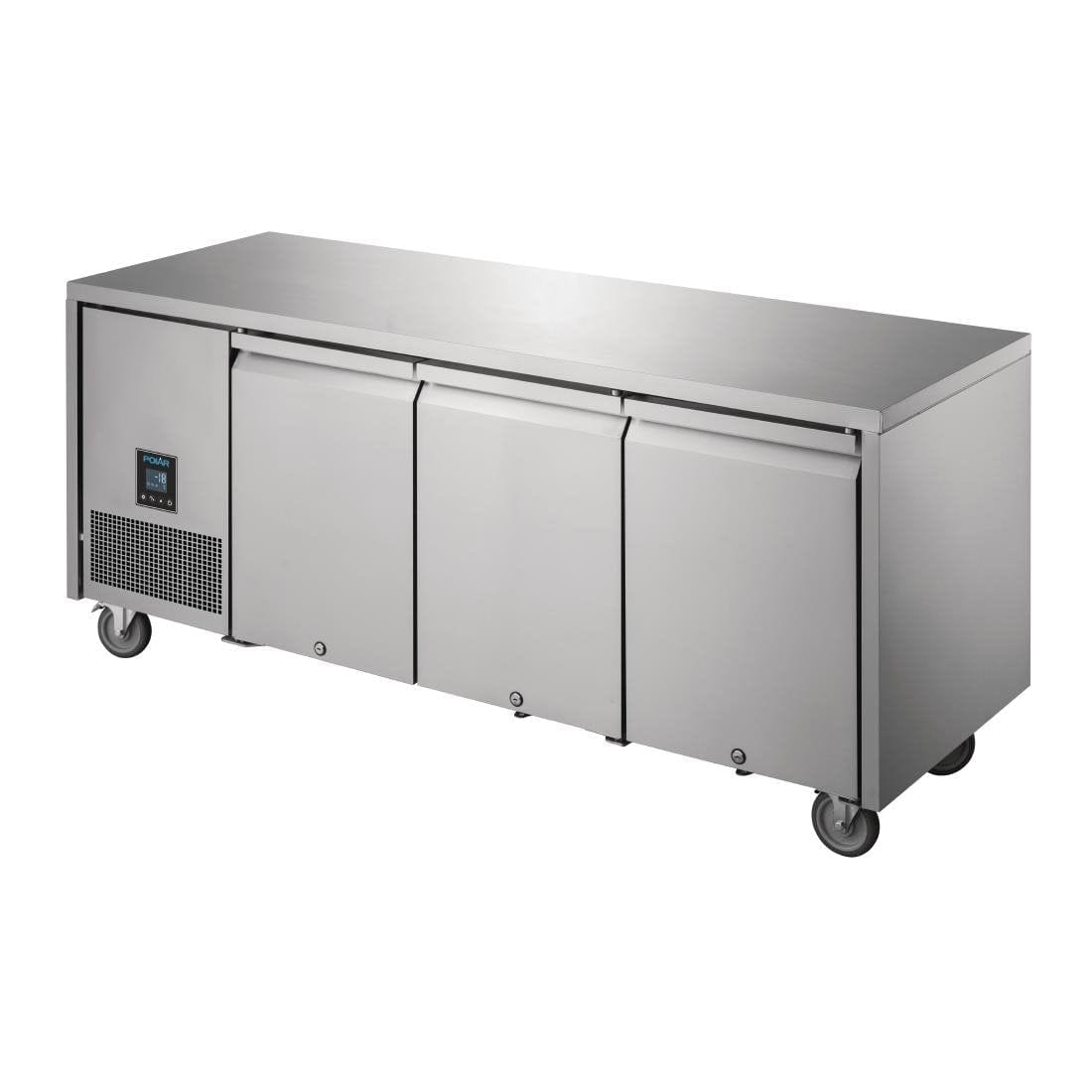 Polar U-Series Premium Triple Door Counter Freezer 420Ltr - UA008-A
