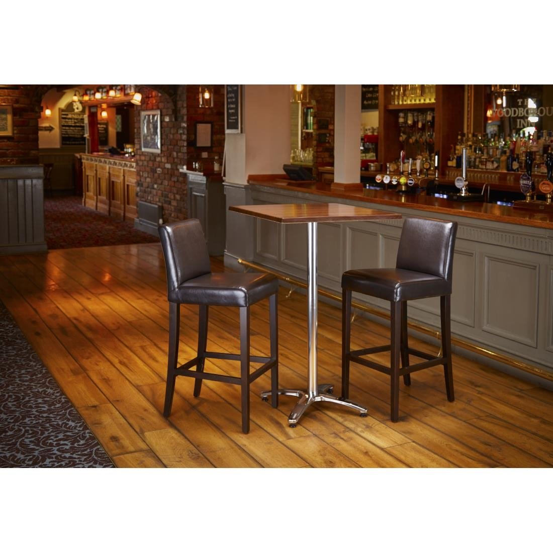 Bolero Square Table Top Dark Brown 700mm - GG639