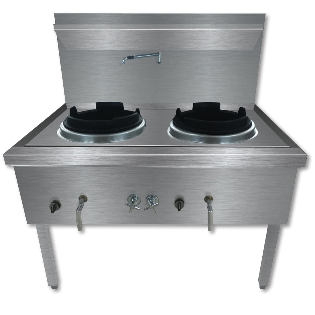 GasMAX Stainless Steel Waterless Lpg Double Wok - WW-2L