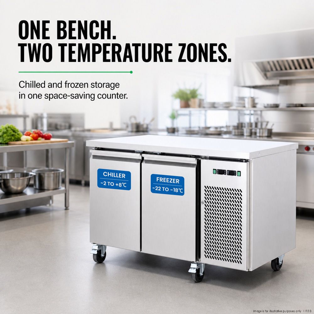 Thermaster Dual-Temperature GN Counter Refrigerator - GN2100DT