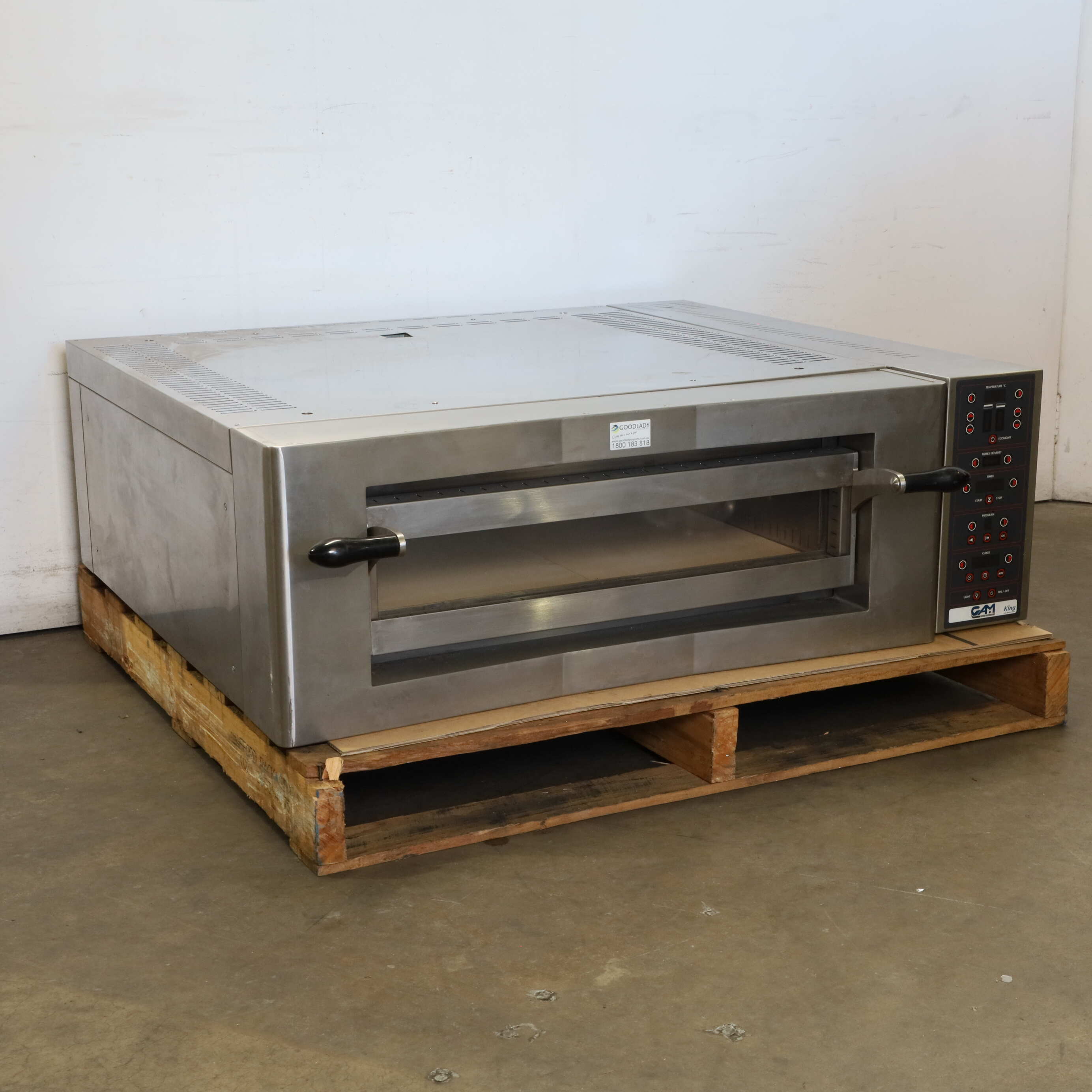 GAM FORK4TR400-FORNO KING 4 NR 1 CAM 1 Deck Pizza Oven - 776933