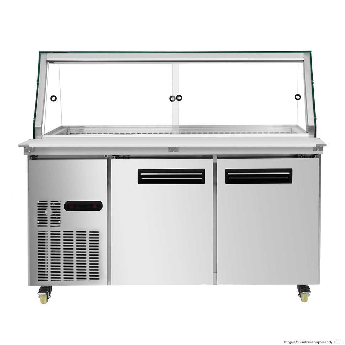 Thermaster Cold Salad & Noodle Bar 4X1/1 GN Pans PG150FA-XG