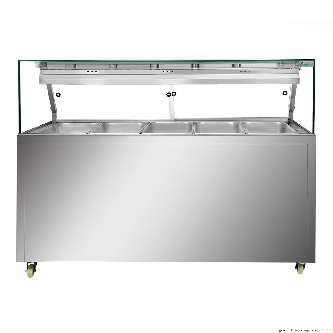 Thermaster Wet And Dry Bain Marie Display 5X1/1 GN Pans - PG180FG-XG
