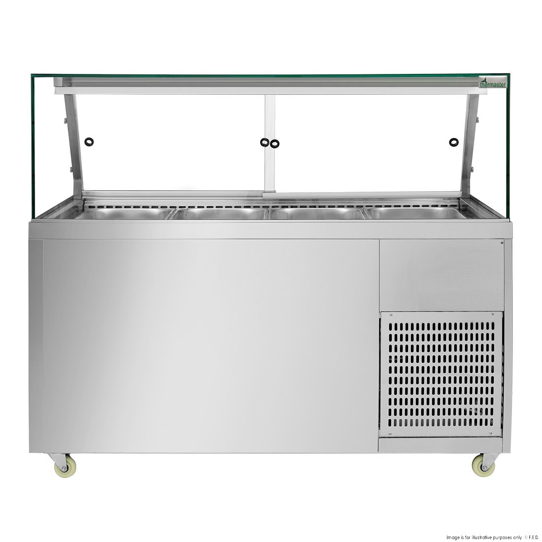 Thermaster Cold Salad & Noodle Bar 4X1/1 GN Pans PG150FA-XG