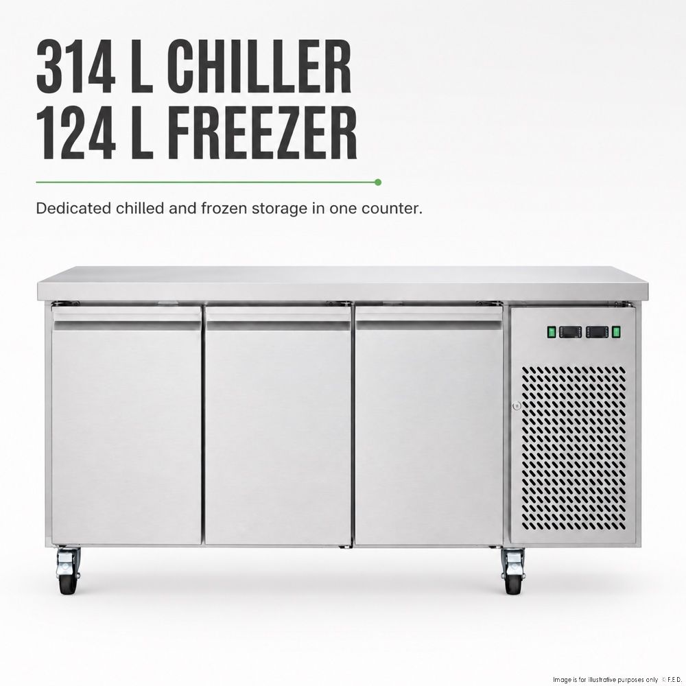 Thermaster Dual-Temperature GN Counter Refrigerator - GN3100DT