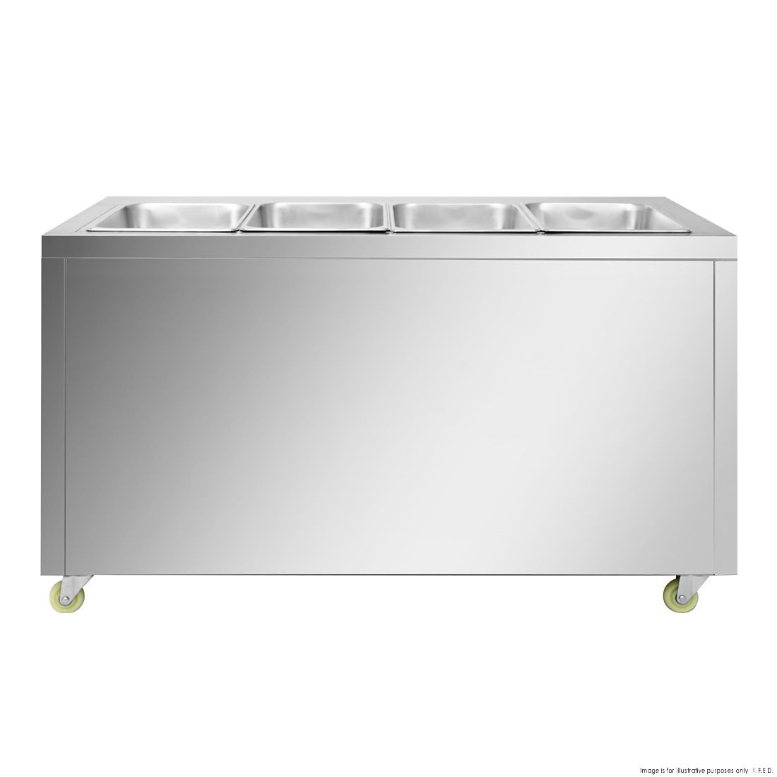 Thermaster Premium Wet And Dry Bain Marie Food Display 4X1/1 GN Pans PG150FG-XB