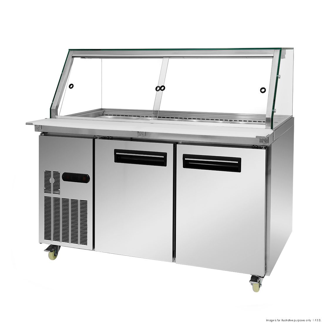 Thermaster Cold Salad & Noodle Bar 4X1/1 GN Pans PG150FA-XG