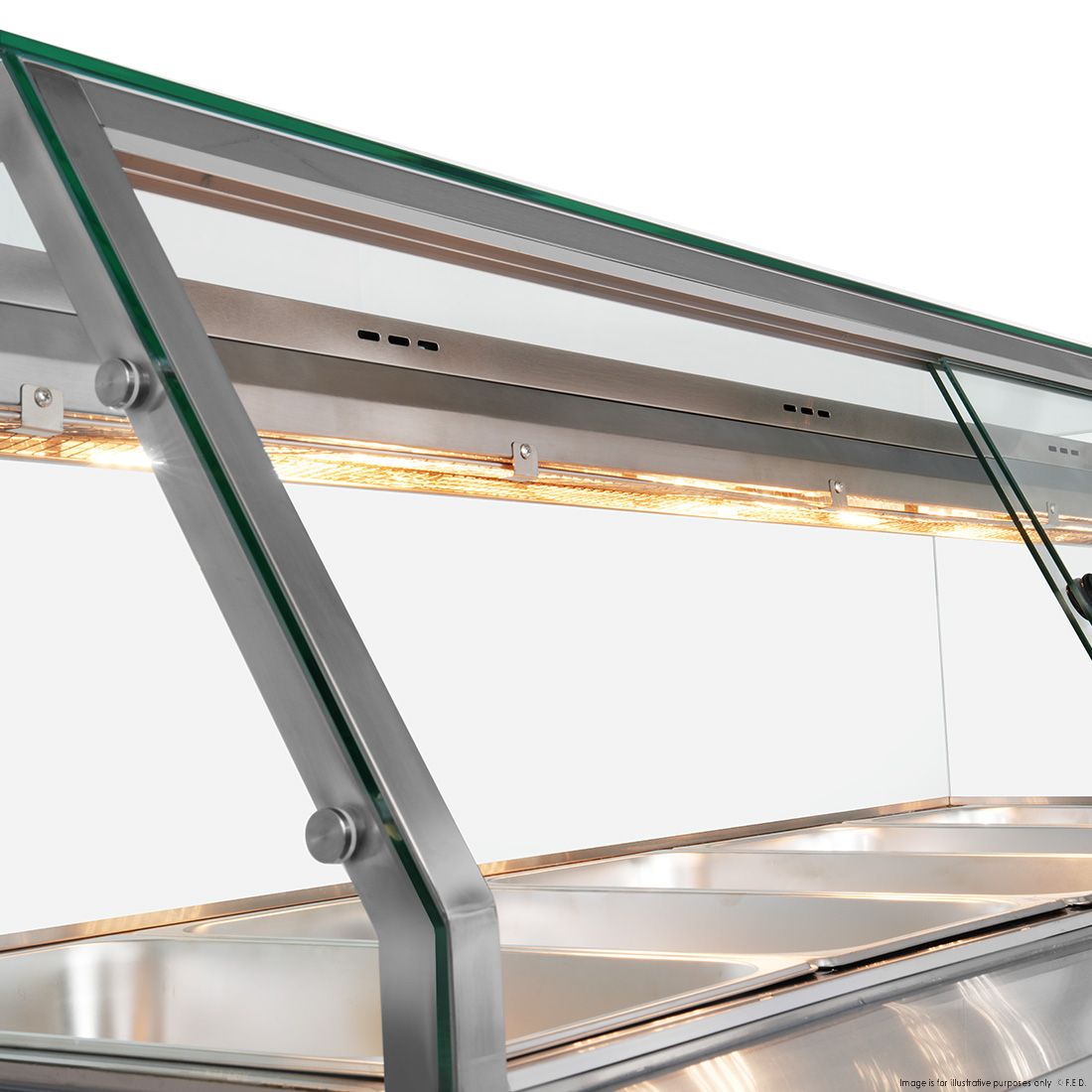 Thermaster Wet And Dry Bain Marie Display 5X1/1 GN Pans - PG180FG-XG