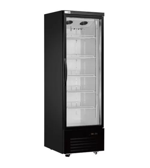 Snow Village Single Glass Door Display Fridge LC-620FX