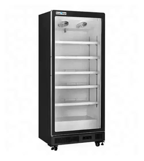 Snow Village Single Glass Door Display Fridge LC-830F
