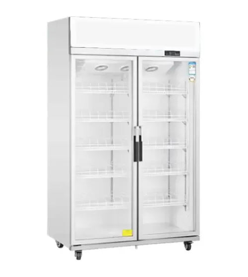 Snow Village Double Glass Door Upright Display Fridge LC-1000FS