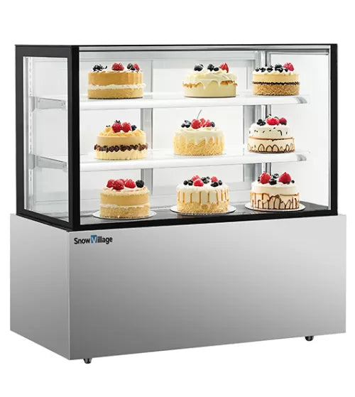 Snow Village Square Glass Chilled Food Display DG-1800FZ