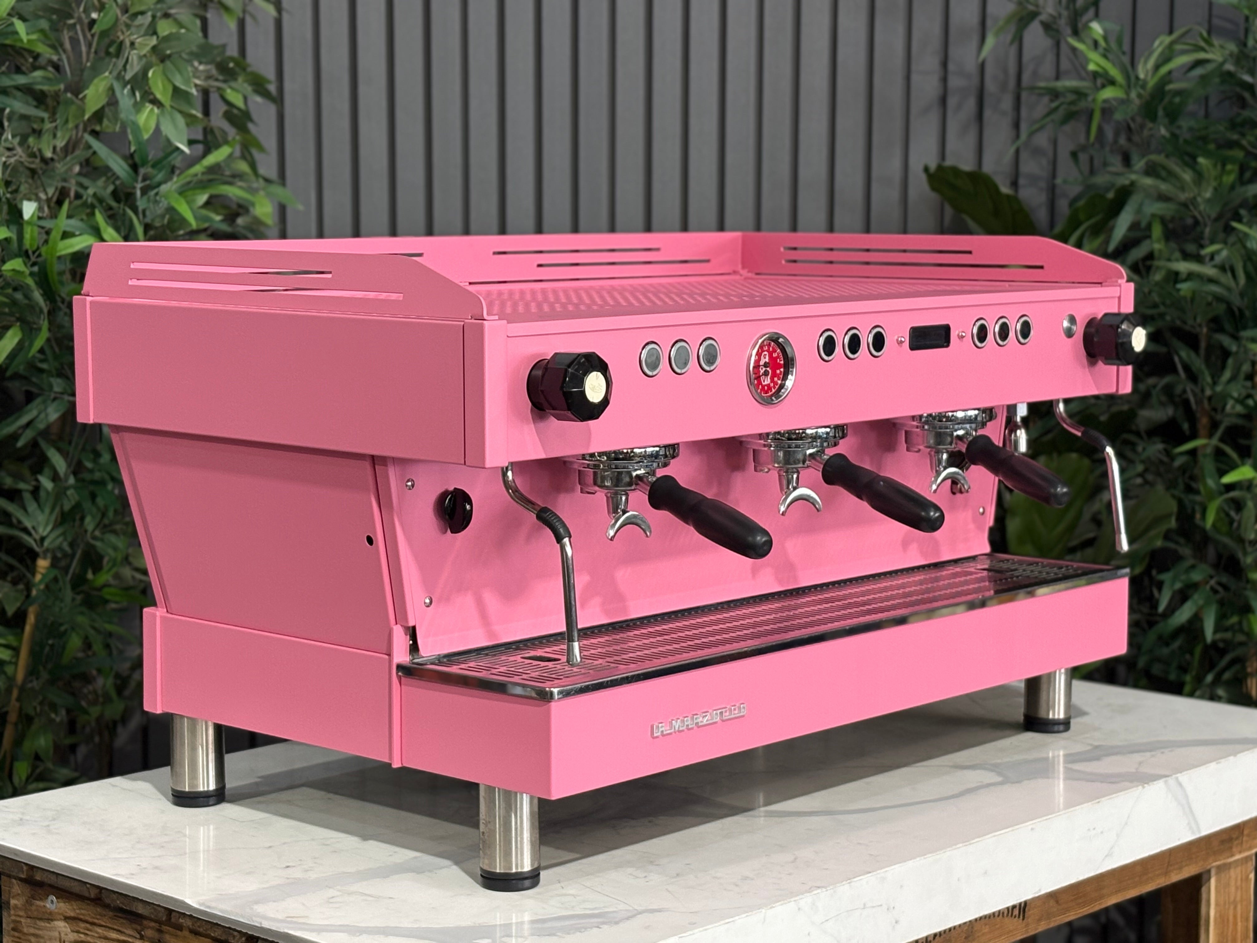 La Marzocco Linea PB Dark - 3 Group Commercial Espresso Machine - Pink