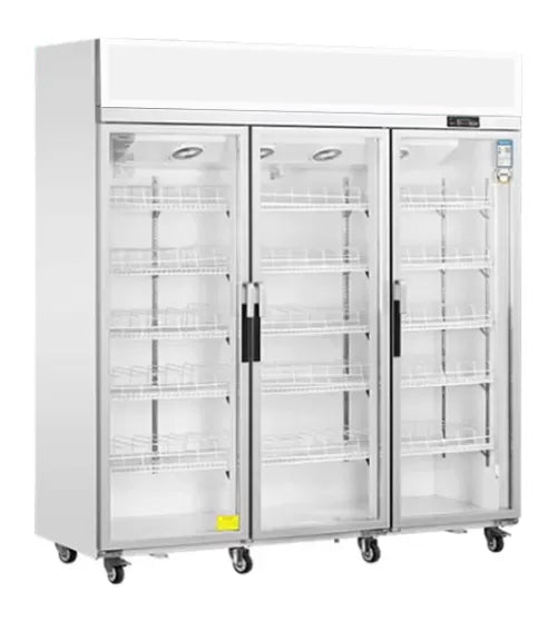 Snow Village Triple Glass Door Upright Display Fridge LC-1800FS