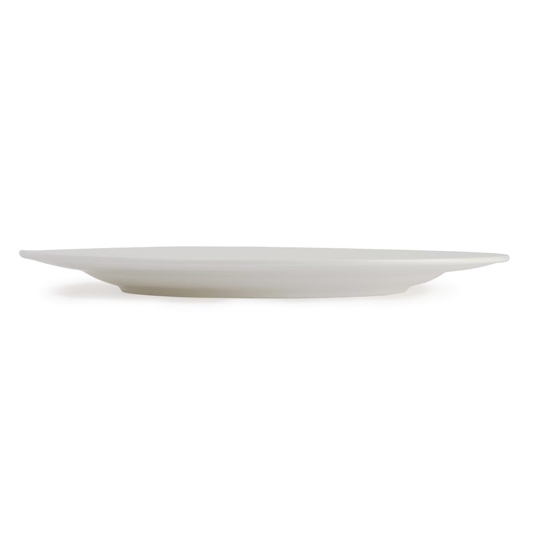 Olympia Lumina Wide Rim Round Plates 270mm (4 Pack) - CD625