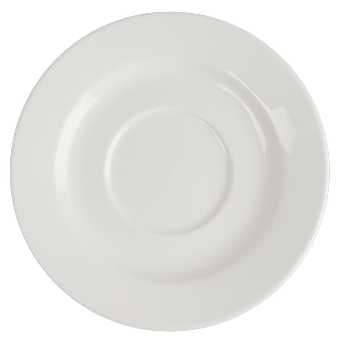 Olympia Lumina Round Saucers White 143mm (6 Pack) - CD646