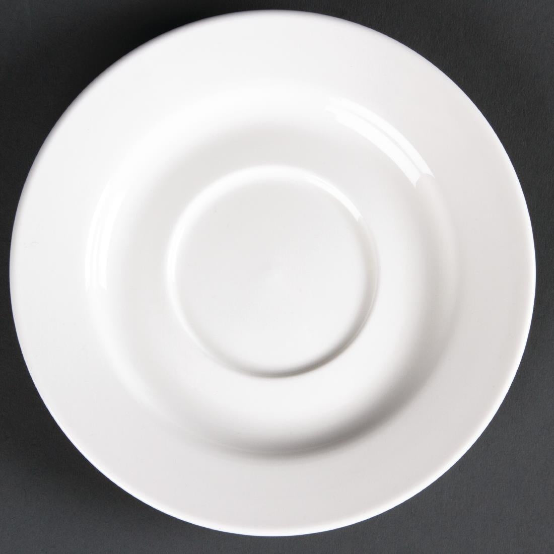 Olympia Lumina Round Saucers White 143mm (6 Pack) - CD646