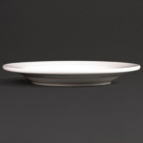 Olympia Lumina Round Saucers White 143mm (6 Pack) - CD646
