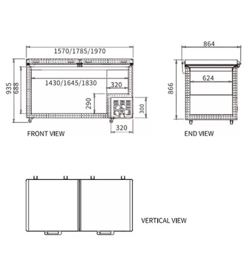 Snow Village Chest Freezer BD/BC-558