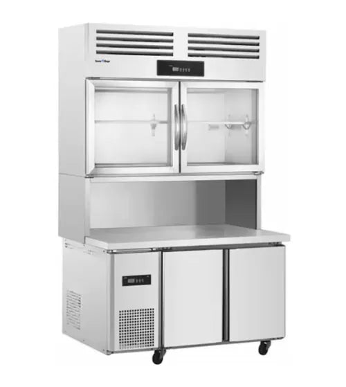 Snow Village Stainless Steel Double Door Workbench Station PLRD-18N2B3