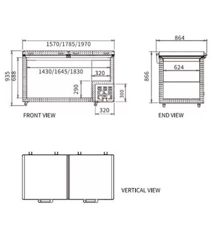 Snow Village Chest Freezer BD/BC-798