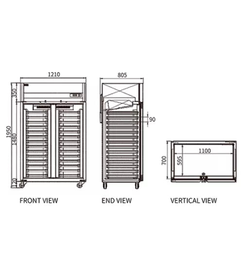 Snow Village Stainless Steel Double Door Tray Freezer CFD-40D2F-K